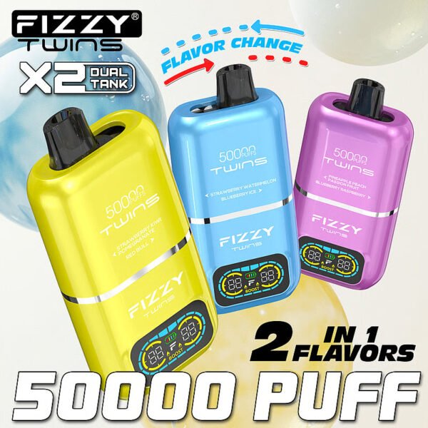 Fizzy Twins 50,000 Puffs | Disposable Vape